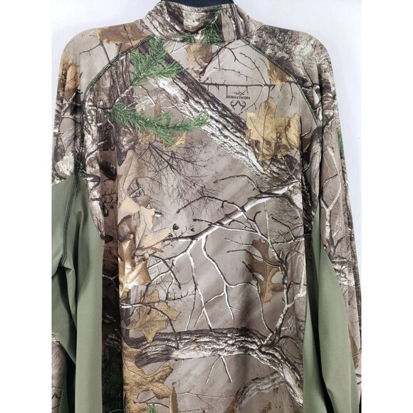 Realtree Xtra Half Zip Pullover Men's Size 2X Camouflage - Picture 3 of 8
